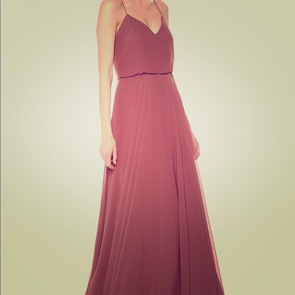 Jenny Yoo Inesse Cinnamon Rose Size 16